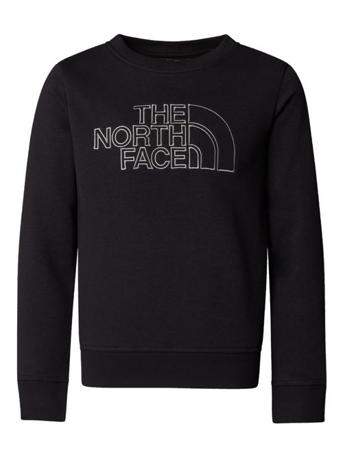Felpa bambino The North Face nera con logo NORTH FACE | NF0A8AXXJK3
